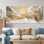 Loughlin Golden Abstract - Décoration murale abstraite