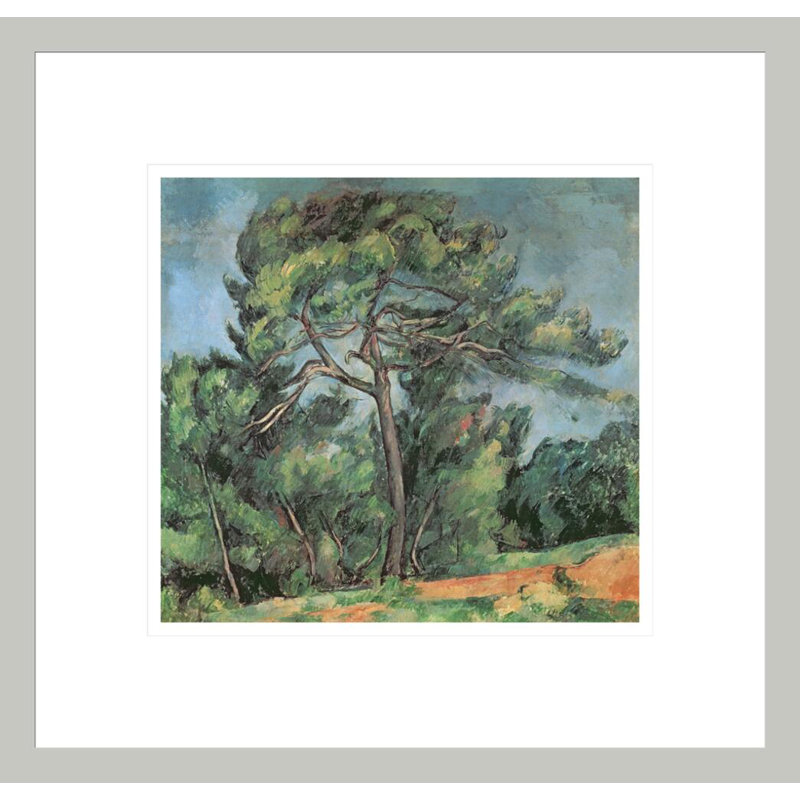 The Large Pine by Paul Cézanne -Framed Giclee Print, 13.75" H x 14.35" W
