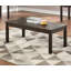 Ensemble de tables basses de couleur espresso 3 pièces avec tables basses classiques et tables de bout 2X