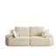 Canapé moderne en mousse à mémoire de forme compressée, grands canapés modulaires à 2 places pour le salon, canapé modulaire Cloud pour animaux de compagnie, tissu en velours côtelé, causeuse très profonde, aucun assemblage requis-1113808863