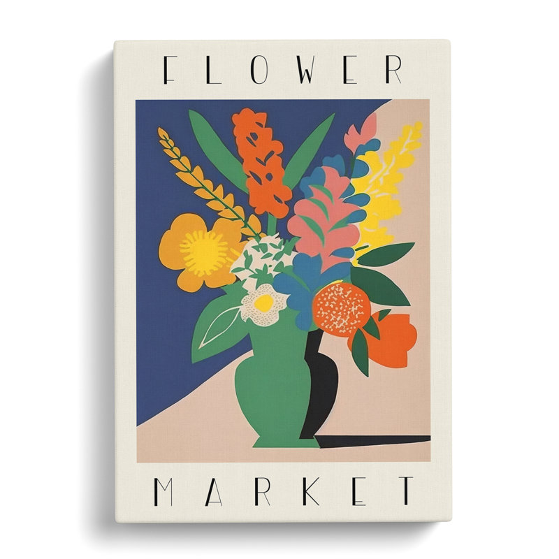 XMKTMKT-238 Flower Market Exhibition Advertisement No.8 - Wrapped Canvas