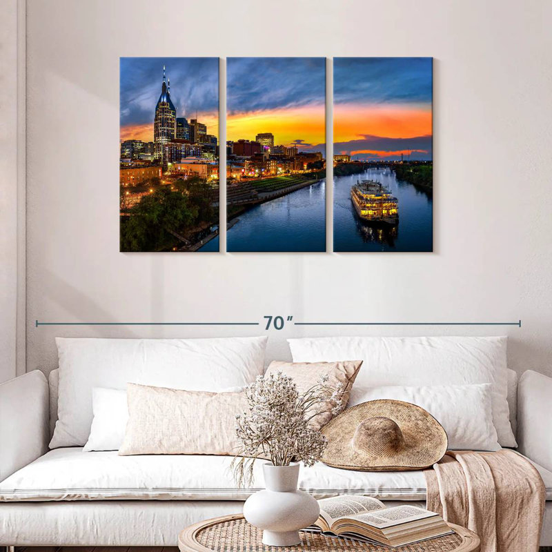 Croisière sur la rivière Rash Nashville, H 28 po x l 45 po