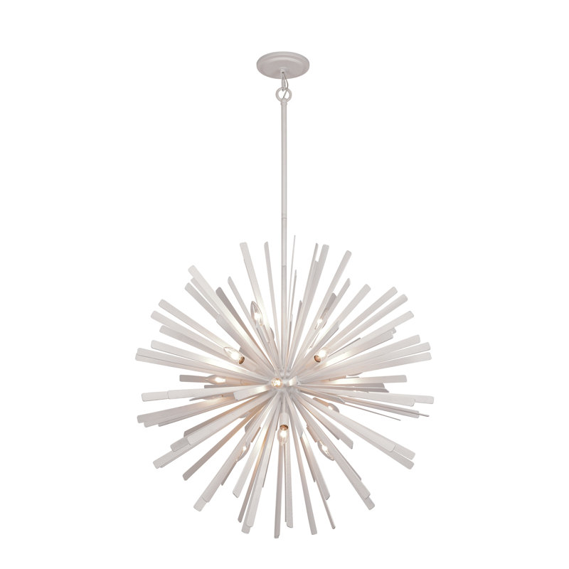 Luminaire suspendu 16 lumières, Blanc