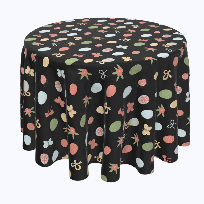 Jasper Floral Round Easter Tablecloth, 84" x 84"