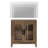 Farmhouse TV Stand For Tvs Up To 50”, Rustic Wood Entertainment Center With Adjustable Shelf, Glass Doors & Storage, Media Console Cabinet For Living-Room, Bedroom, Brown-736655446