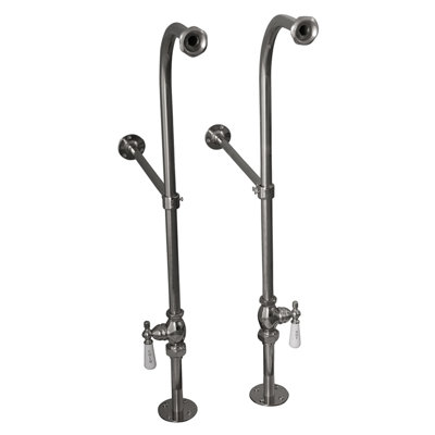 67 " L x 30 " W Freestanding and Mounting / Installation Required Soaking Cast Iron Bathtub with Faucet