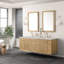 Laurent 72" Double Vanity, Light Natural Oak W/FreePower Wireless Charger-317726712-317726713