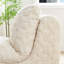 Fauteuil de sol pivotant à compression complète avec courbe ergonomique, velours côtelé blanc, hauteur de 34,83 po, siège à compression douce et tendance, tissu de haute qualité, largeur de 40,94 po, étreinte chaleureuse