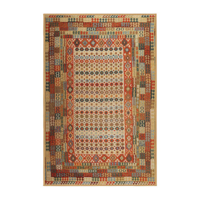 Tapis brun/beige contemporain