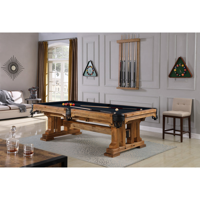 Playcraft Colorado Slate Pool Table with Professional Installation Included, 8', Black, No