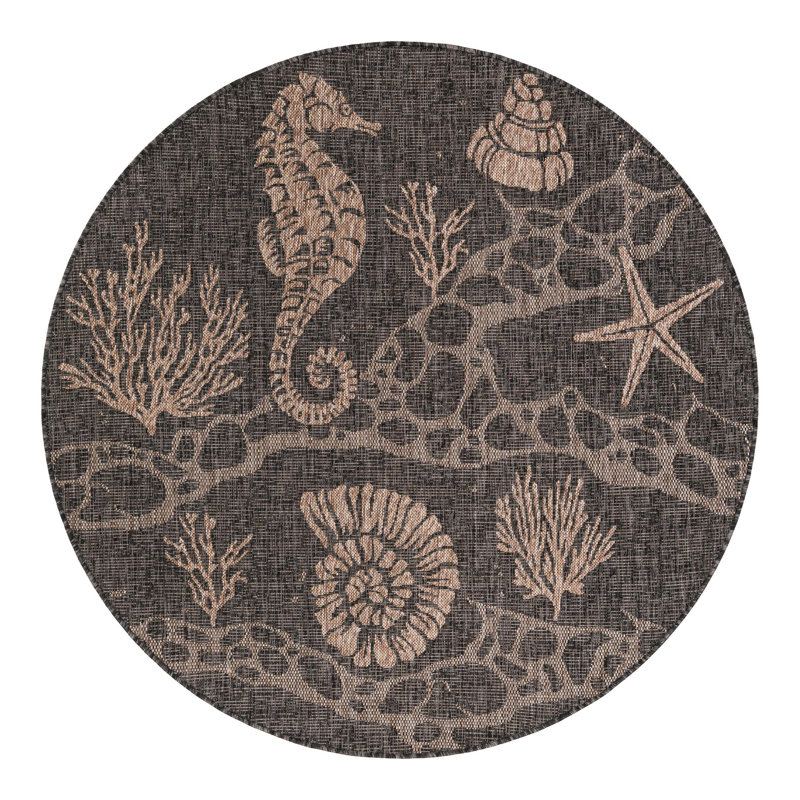 Angelys Area Rug, Round 5'3"