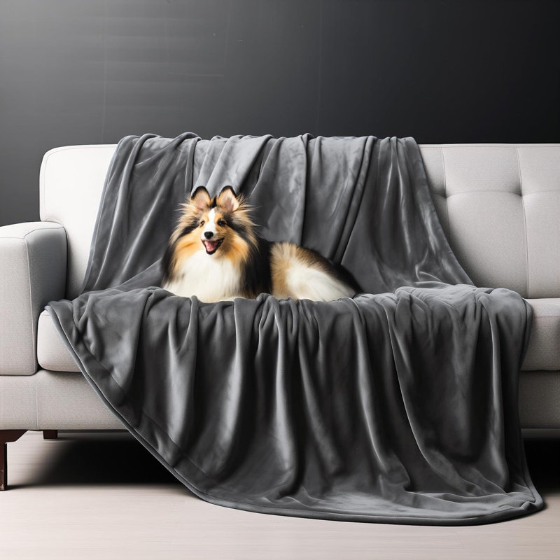 Pet Blanket, Dark Grey/Light Grey