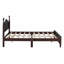Cadre de lit plateforme en bois, lit plateforme de style rétro-121066403