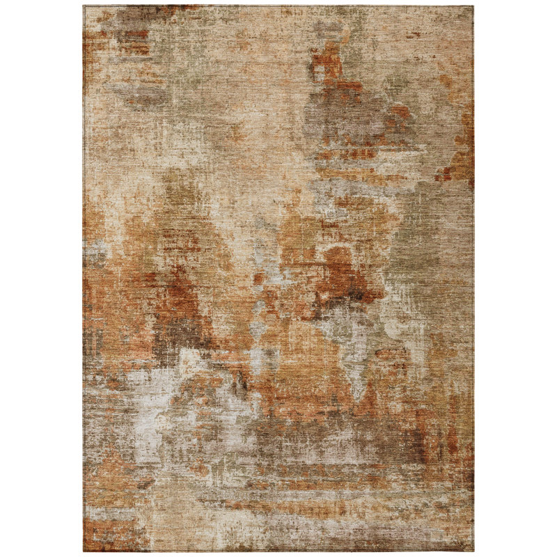 Machine Washable Indoor/Outdoor Chantille ACN2300 Abstract Rug, Rectangle 9' x 12'
