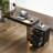 Dibora Glass Excutive Desk with Built in Outlets-1708468627-1708468667