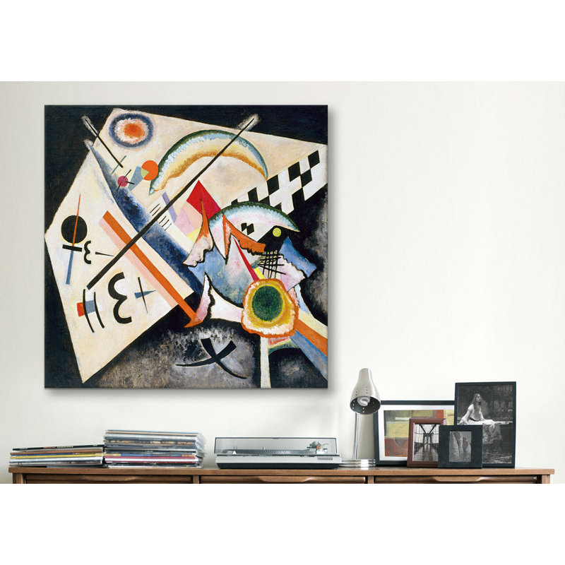 "White Cross" par Wassily Kandinsky, impression sur toile tendue, H 26 po x l 26 po x P 1,5 po, Toile tendue, Pas de tapis