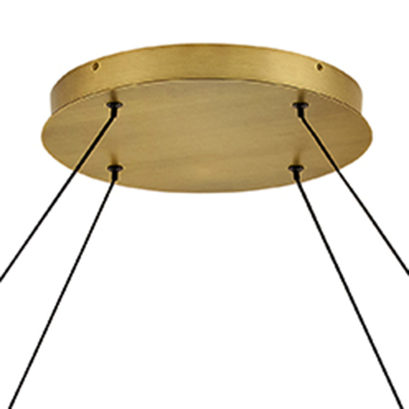 Althea 1 - Light LED Chandelier, Lacquered Brass