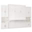 Lit escamotable multifonction en bois avec tablette de rangement latérale-1219033647