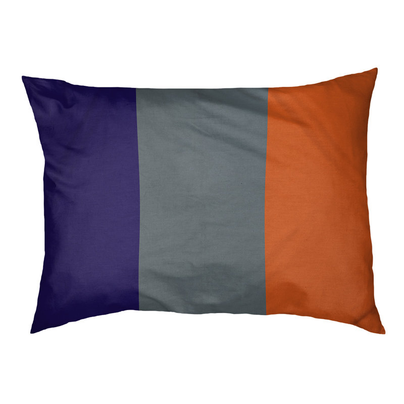 Coussin Atlanta, Grand (l 40 po x P 30 po x H 14 po), Purple/Grey/Orange