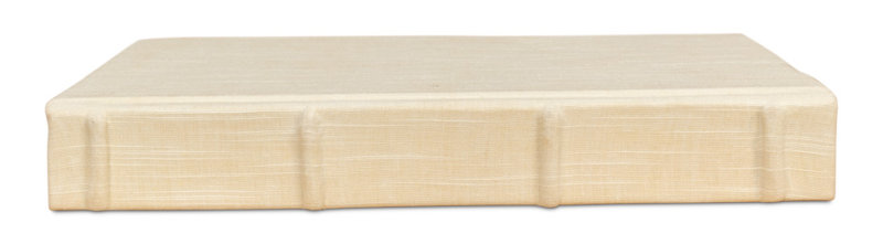 Ecru Handmade Decorative Book, Ivory