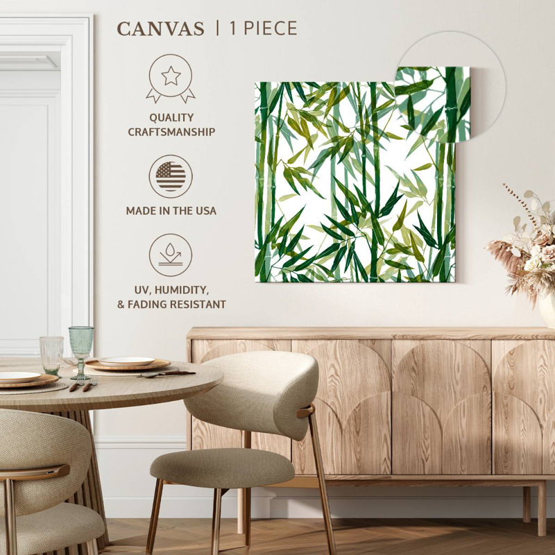 Bamboo Grove Pattern, 16" H x 16" W