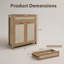 Buffet en bois et rotin
