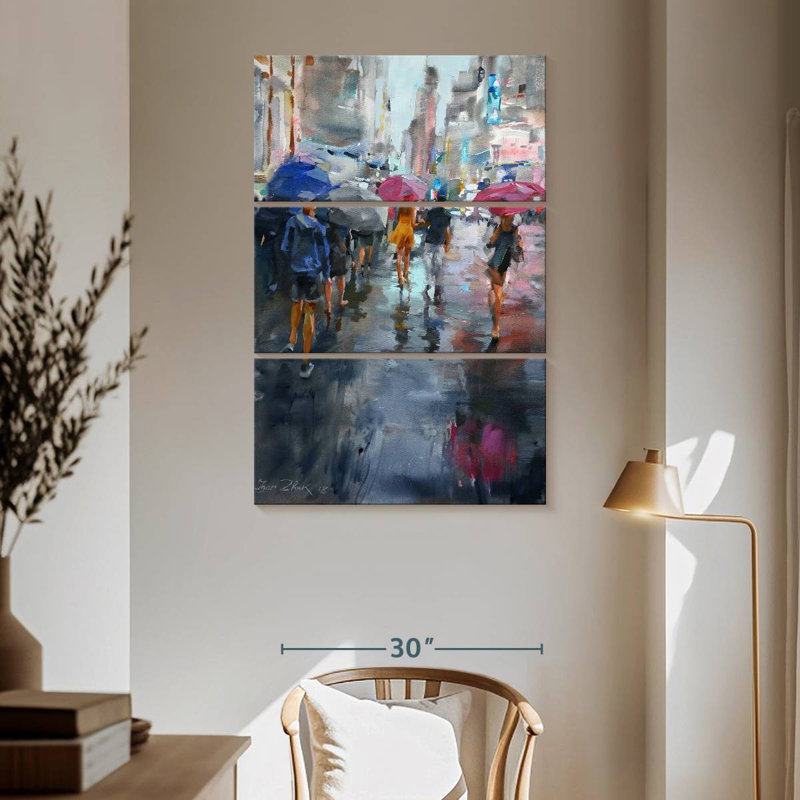 Sireci It's Raining, 65" H x 42" W