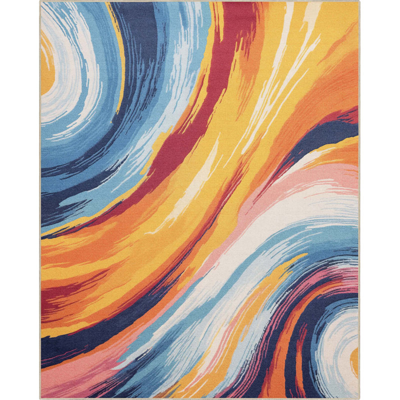 Kehr Echoes Modern Abstract Area Rug, Rectangle 7'10" x 9'10"