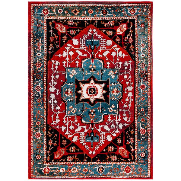 Safavieh Vintage Hamadan Tappeto Rettangolare da Interno, Intrecciato,  Collezione Persiano, VTH219, in Rosso / Multicolore, 160 x 229 cm :  : Casa e cucina