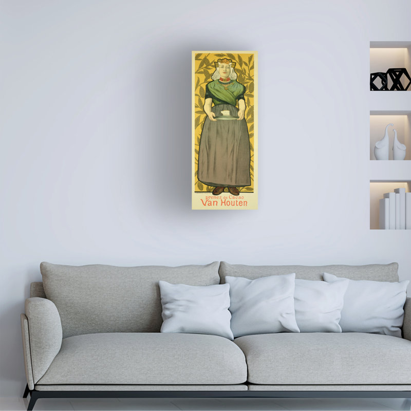 Art sur toile, reproduction de Van Houten par Adolphe Leon Willette, 1893, H 24 po x l 10 po