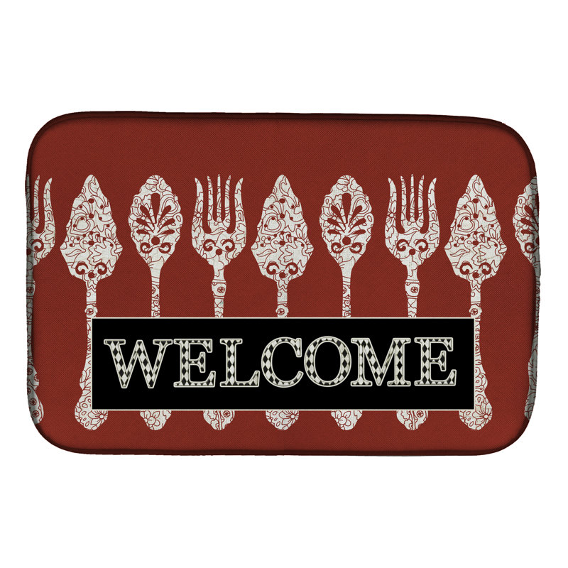 Tapis de séchage welcome cuillères de service