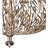 Bask Crystal Pendant - 18"W x 25"H - Gold Dust