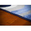 Bleu géométrique/Tapis décoratif gris-14361371