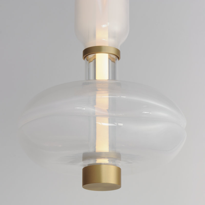 Gusto 1 - Light LED Pendant, Gold, Cloud White/Fog