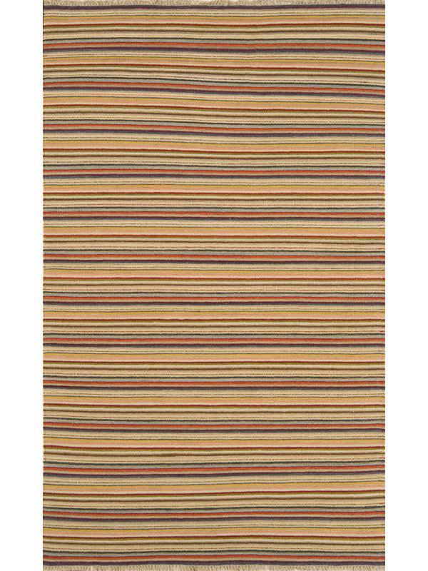 City Stripes Wool Striped Indoor Rug, Rectangle 8' x 11'