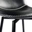 Swivel Upholstered Counter Stool with Metal Frame