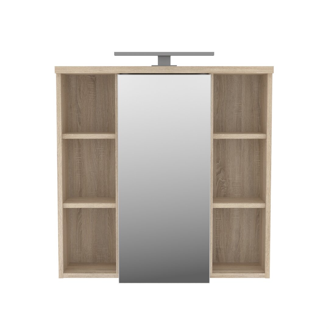 69 x 68 cm verspiegelter WC-Schrank Aceituno