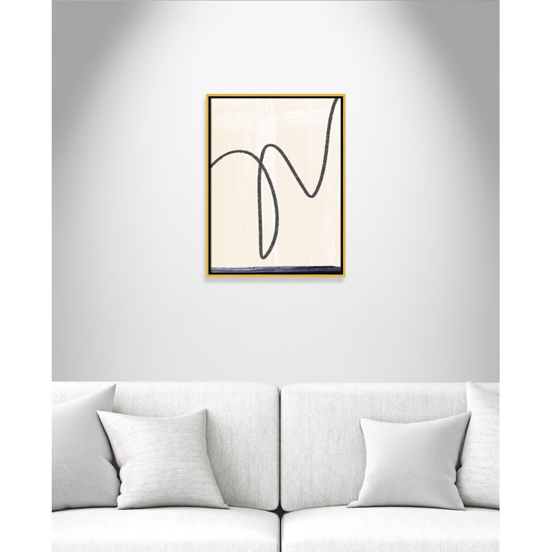 «Flottant» - «Floater Frame», reproduction d'art sur toile, H 25,5 po x l 19,5 po x P 2 po, Toile dorée