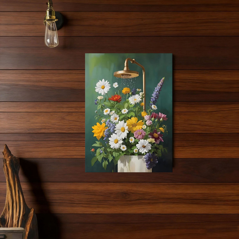 Art mural sur toile sans cadre 12 po x 16 po Wildflower