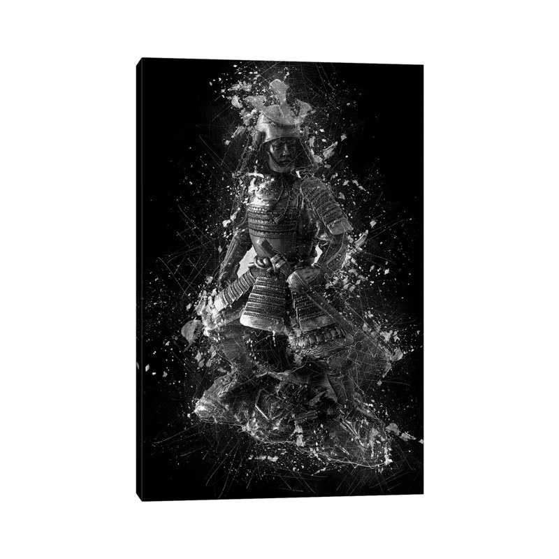 «Samurai Statue» par Cornélin, impression sur toile tendue, H 40 po x l 26 po x P 1,5 po