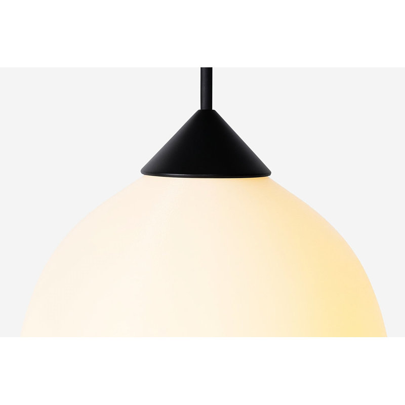 Gulp Pendant Light, 12.5'' H x 6.97'' W x 6.97'' D, Carbon, Black