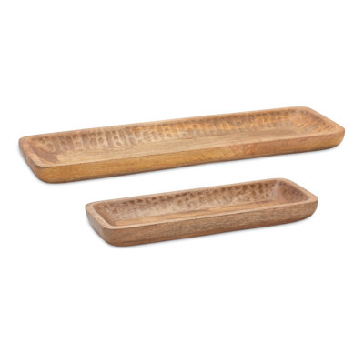 Luissa Solid Wood Tray - Set of 2