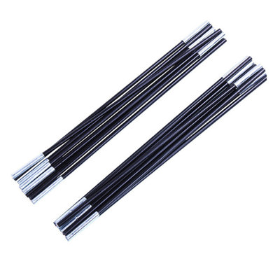 2Pcs Fibreglass Tent Pole Kit Replacement Kit for Single Tent 6 Sections/Pcs