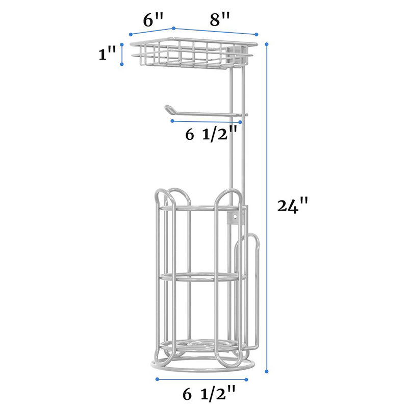 Free Standing Toilet Paper Holder, Chrome