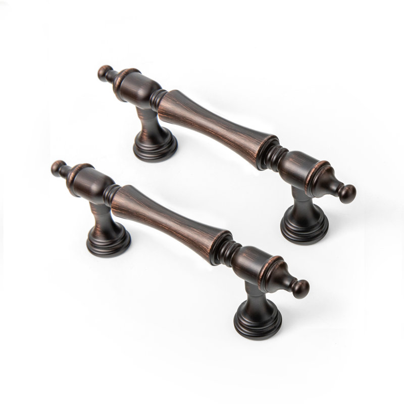 Ensemble de poignées de bar élégantes, 3", Bronze frotté à l'huile