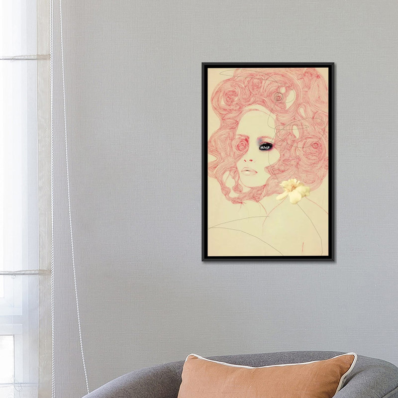 « cricket », impression sur toile, H 26 po x l 18 po x P 1,5 po, Pas de tapis, Toile avec cadre flottant noir