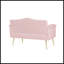 Canapé 2 places rose