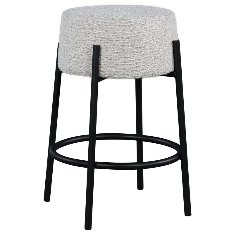 Tabouret de comptoir Avalon, Crème, Tabouret de comptoir (siège d'une hauteur de 26,4