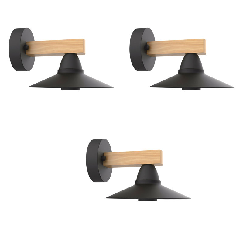Cashel Armed Sconce, Black, No
