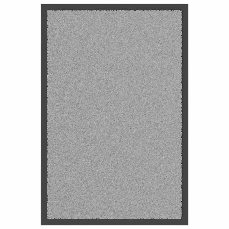 Non-Slip Indoor / Outdoor Door Mat, 40cm W x 60cm L, Grey
